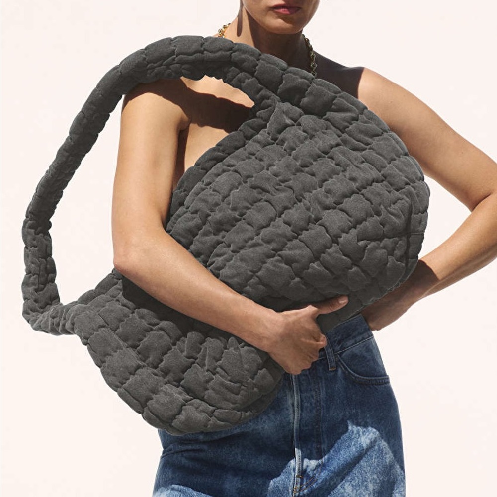NWOT Cos Oversized Quilt Crossbody Grey Denim (SOLD OUT)